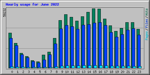 Hourly usage for June 2022